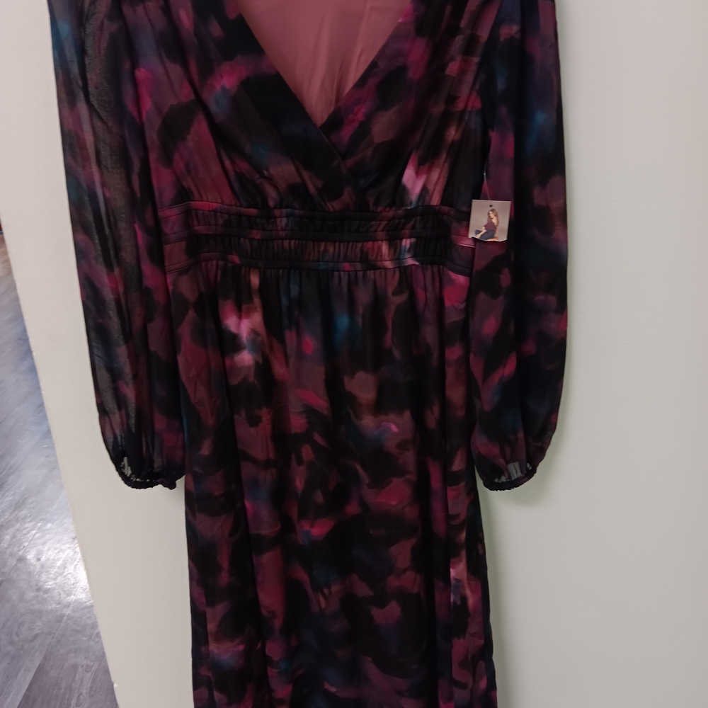 Multicolor Long Sleeve Dress